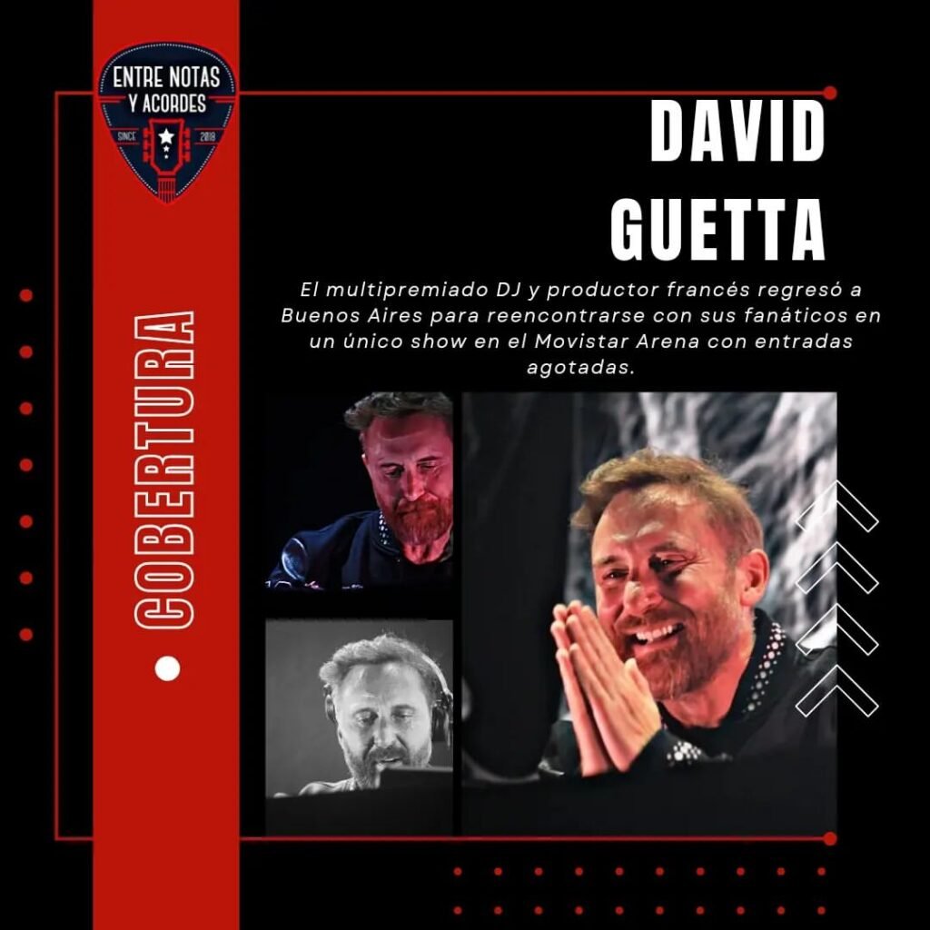 El multipremiado DJ y productor francés, David Guetta regresó a Buenos Aire