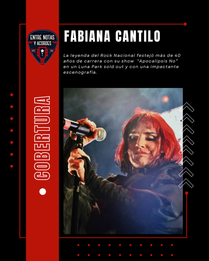 Fabiana Cantilo llevó todo su rock al Luna Park 🔥