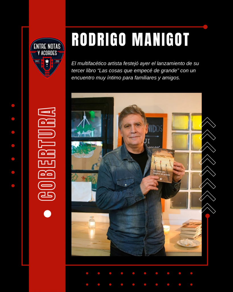 Rodrigo Manigot festejó el lanzamiento de su tercer libro🔥