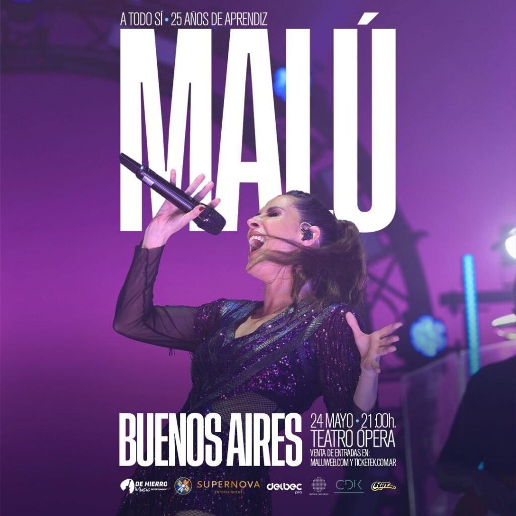 MALÚ LLEGA AL TEATRO ÓPERA CON LA GIRA “A TODO SÍ – 25 AÑOS DE APRENDIZ”