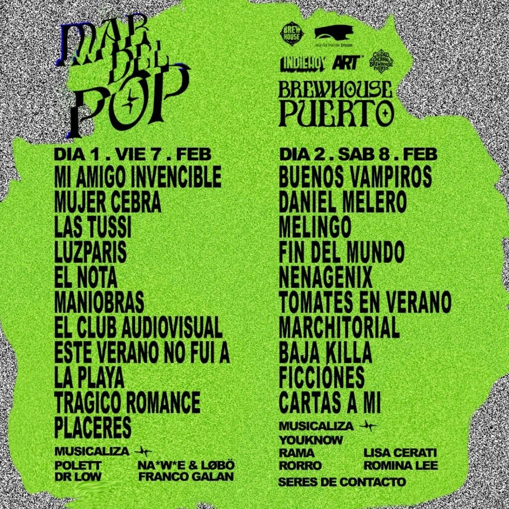 ¡Llega MARDELPOP 2025! El festival más esperado del verano marplatense – 7 y 8 de FEBRERO en BREWHOUSE PUERTO