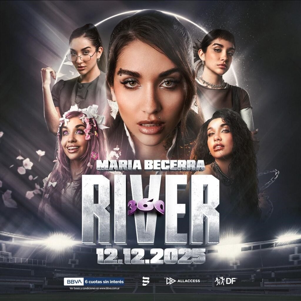 MARIA BECERRA ANUNCIA SHOW EN EL ESTADIO RIVER PLATE