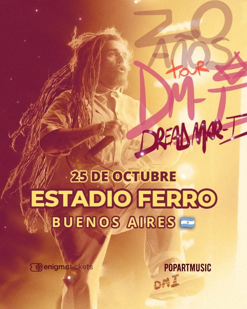 Dread Mar I celebra 20 años de carrera con un show histórico en el ESTADIO FERRO