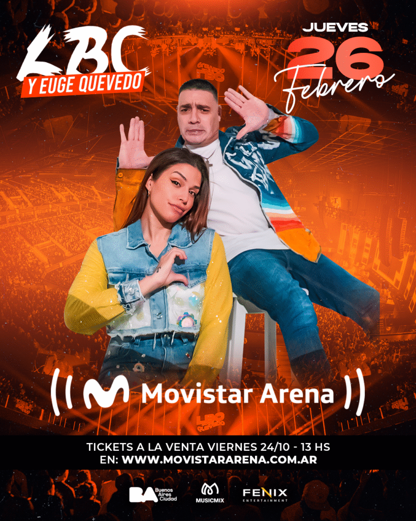 LA BANDA DE CARLITOS Y EUGE QUEVEDO CONFIRMAN NUEVO SHOW EN MOVISTAR ARENA