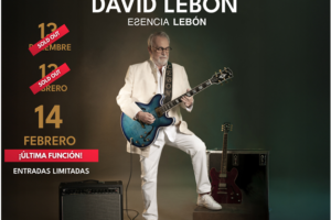 DAVID LEBÓN abre el 2026 con una TERCERA FECHA EN BUENOS AIRES
