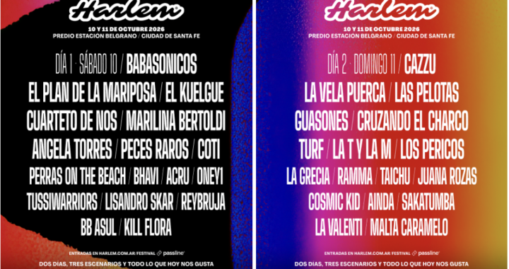 HARLEM FESTIVAL 2026 DEVELA SU LINEUP POR DÍA