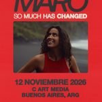 MARO: CUENTA REGRESIVA PARA SU SHOW EN BUENOS AIRES EN EL MARCO DE SU GIRA INTERNACIONAL